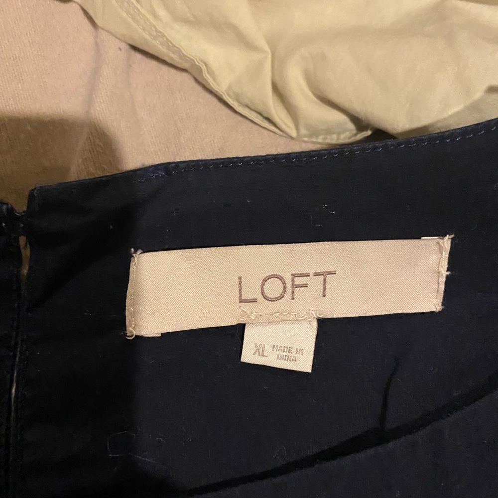 Loft Nwot long sleeve embroidered blouse